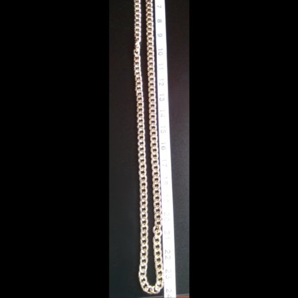 Jewelry Set: 10 Bangles, Tennis Bracelet Wht & Blk Faux Gemstones, Gld/Brs Chain - Picture 9 of 13